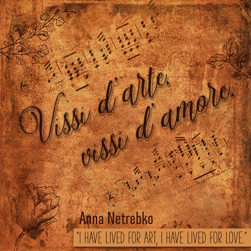 Illustrate a key visual to promote Anna Netrebko’s new album Diseño de MBNJ