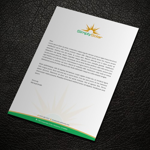 "Renewable Energy Company Letterhead" Design by ™SF_Design™