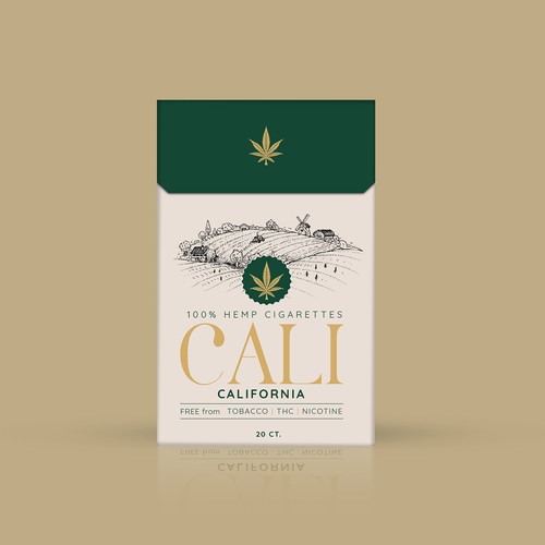 Hemp Cigarette Pack Preliminary Design Design by SRAA