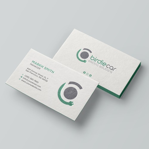 business card for company called birdie Design by Brandmaker artist