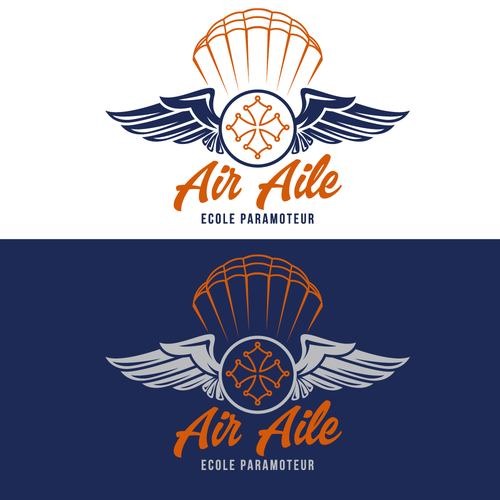 créer un logo sympa pour une école de paramoteur et baptêmes de l'air Design by green_design