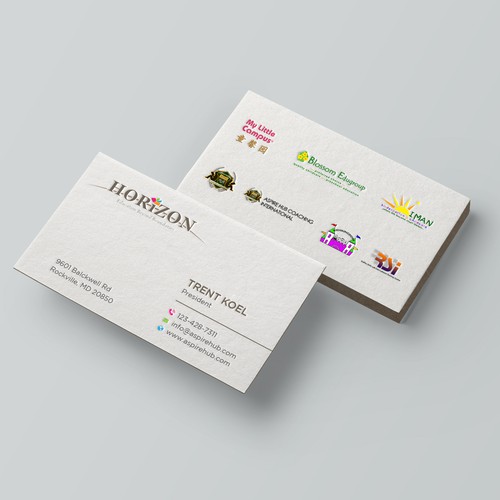 Impactful business card design for an educational platform Design by Taaiebah