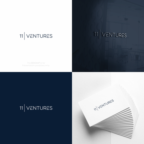 "Create a Timeless, Luxury Brand Identity for 11 Ventures" winning Logo design