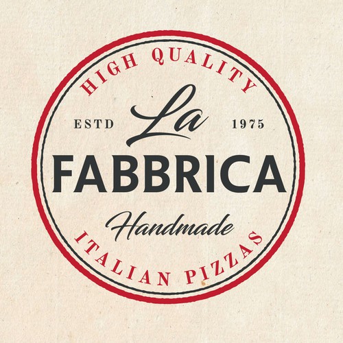 We need a powerful logo for our pizza production - La Fabbrica Design by Vesna