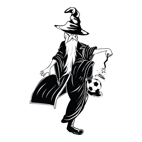 Soccer Wizard Cartoon Design by KreativeMinds99