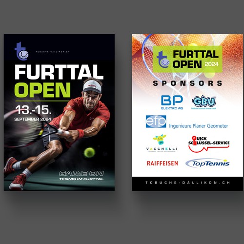 Aces & Action: Cool Flyer for a Tennis Tournament Design by P I X 3 L