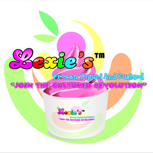 Lexie's™- Self Serve Frozen Yogurt and Custard  Design por rapnxz