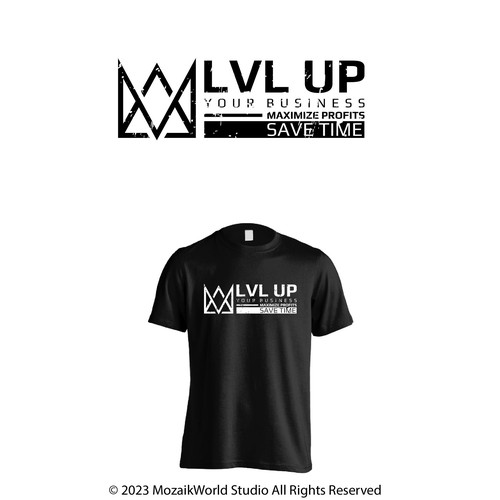 コンペ「New Shirt Design for LVL Up Imaging」のデザイン by mozaikworldさん 