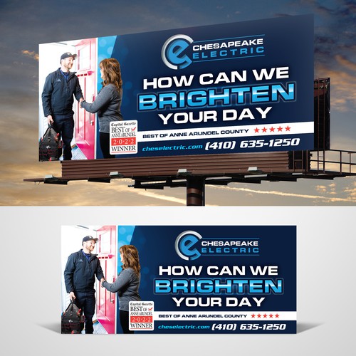 Chesapeake Electric Billboard Design by RED DOT