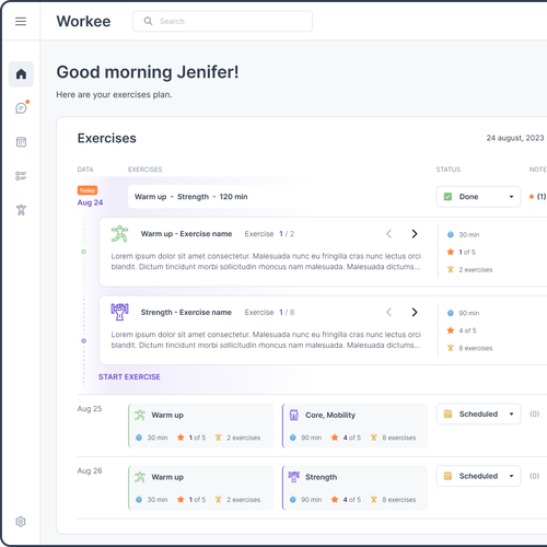 Website Design for a Personal Trainer Workout Platform Design by FaTiH™