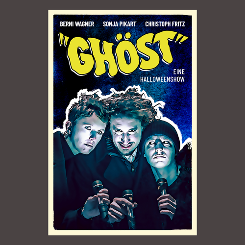 Poster for a Horror-Comedy Show Diseño de Alain Dourron