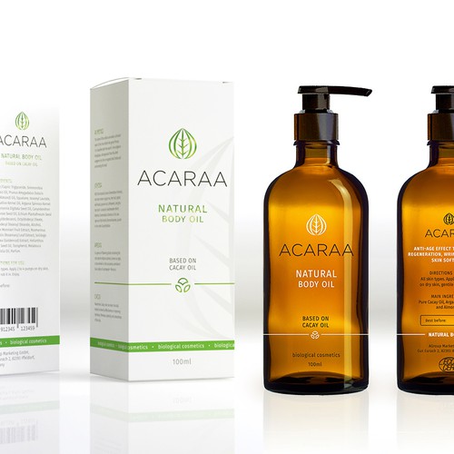 Creative Packaging Design for Natural Cosmetic Line Design by Floating Baron