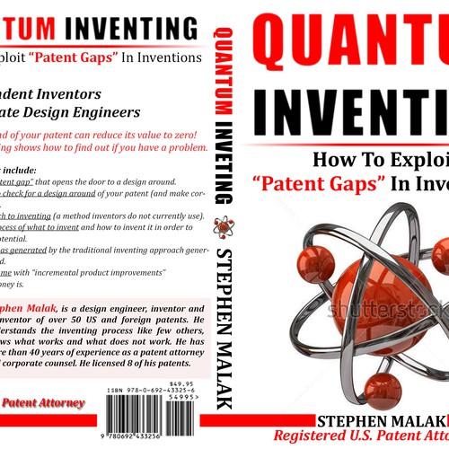 Create a creative cover image for Quantum Inventing a shocking new way to invent. Design by Tahia Sharif