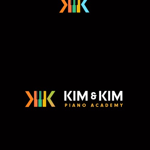 Logo to appeal adult piano students for online piano school called Kim & Kim Piano Academy Design by Matt *