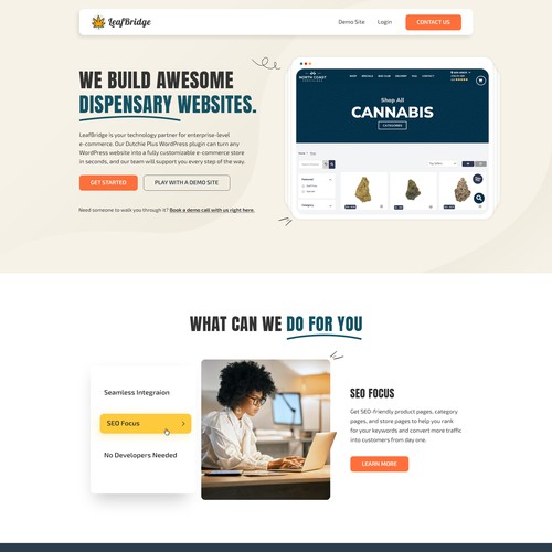 LeafBridge Homepage Re-Design Contest! Design by Smashing Boys