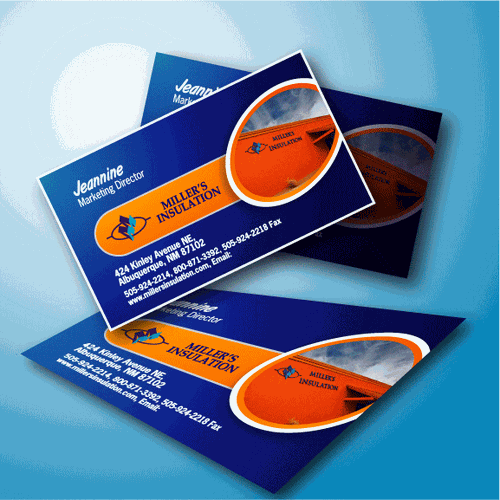 Business card design for Miller's Insulation Design by GraphicArtist™