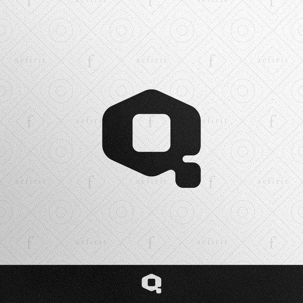 Modern Geometrical Letter Q Logo - Ready for Sale