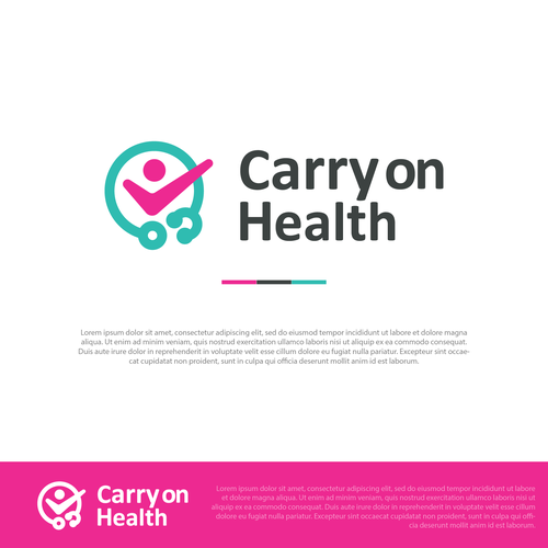 E-learning for health and wellness logo. Design by d_arvin