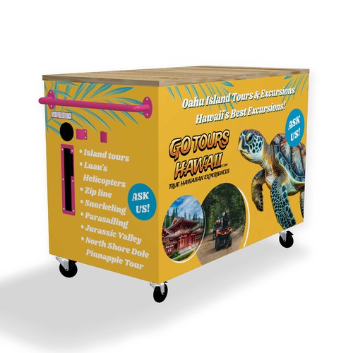 Kiosk signage design - Activity Booth Design by Vitalia.m