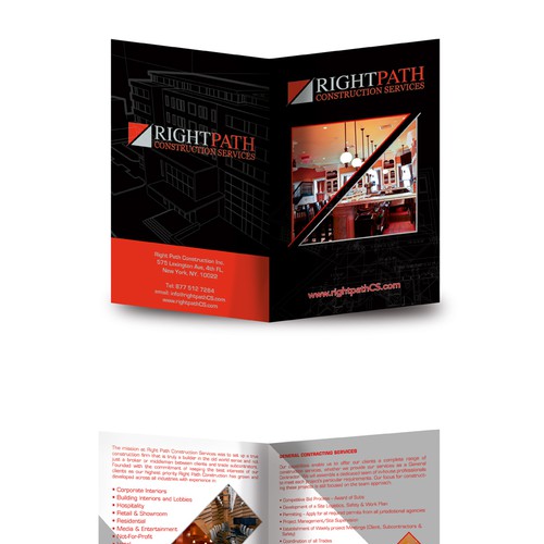 Right Path Construction looking for the Right brochure Design by zorank81