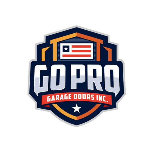 Go Pro Garage Doors Inc Reband Design by Fortunic™