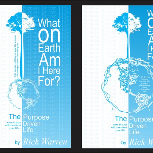 Book cover redesign for "What on Earth Am I Here For? The Purpose Driven Life" by Rick Warren Design by DimasDesigner