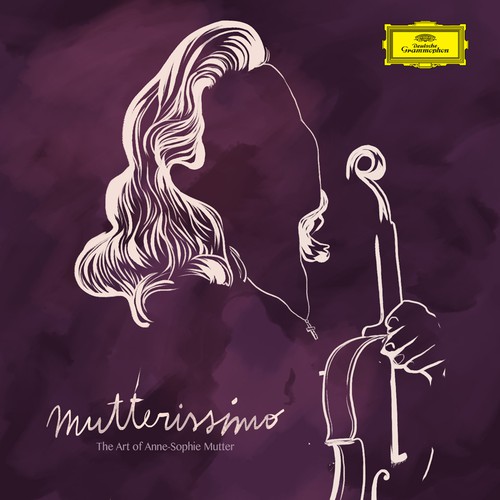 Illustrate the cover for Anne Sophie Mutter’s new album Design by bananodromo