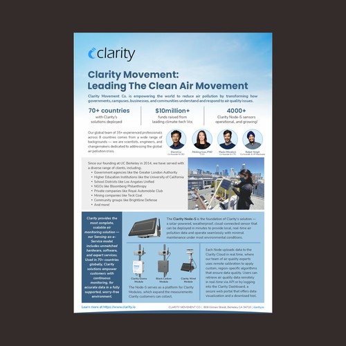 Design one-pager company overview Design von Trisixtin