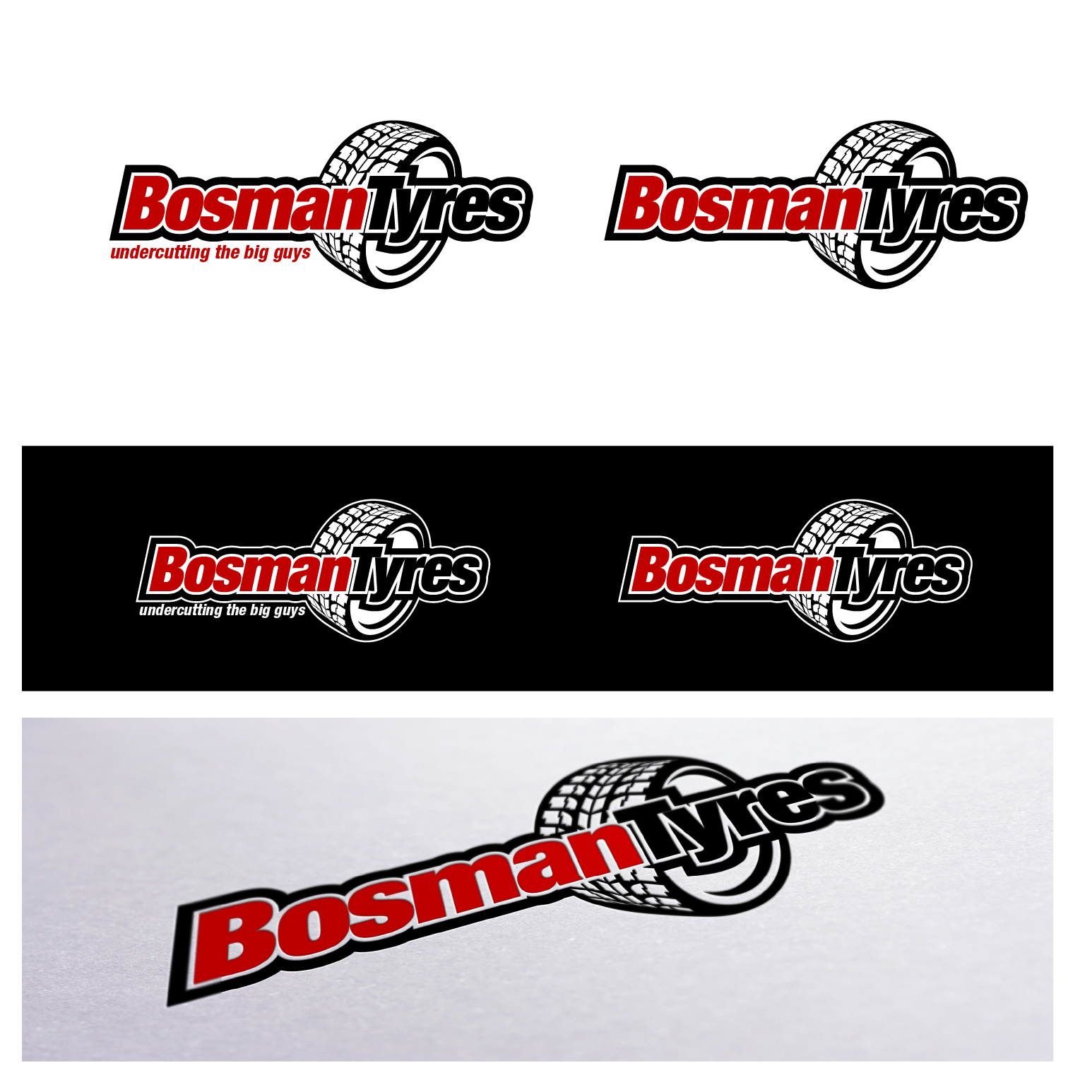 Lacrosse logo with the title 'Help Bosman Tyres with a new logo'
