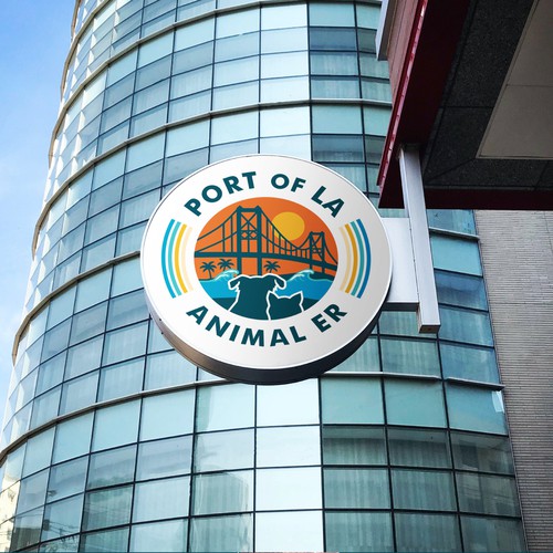 Abstract surf/skate branding for new Animal Emergency Hospital in the Port of LA Design by Budi Karso