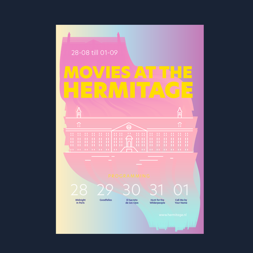 コンペ「Fun, colorful and laid-back poster for outdoor film festival in historical Amsterdam」のデザイン by ppriessさん 