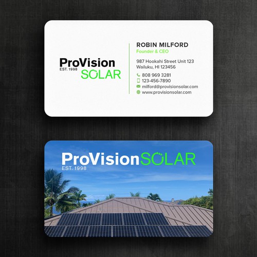 Design Solar Business Cards por Felix SH