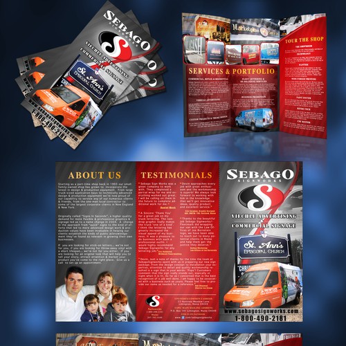 Create the next brochure design for Sebago Signworks Design by Geśtalti