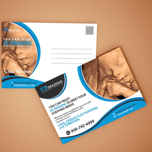 ULTRASOUND STAFFING CARD/FLYER Diseño de Tanny Dew ❤︎