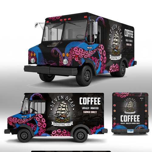 Coffee Truck Design - Mobile Unit 7 Design by J.Chaushev