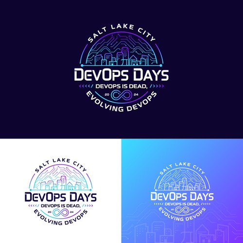 Evolution of DevOps - during Pi day - website and print logo Design by Lyna✎