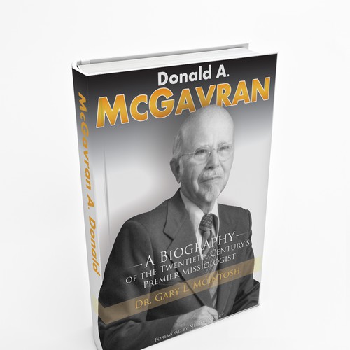 Create a compelling book cover design for an academic biography for Christian pastors and students Design by Bogdan Savu