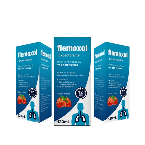 Llamativo empaque para FLEMOXOL Design by creationMB