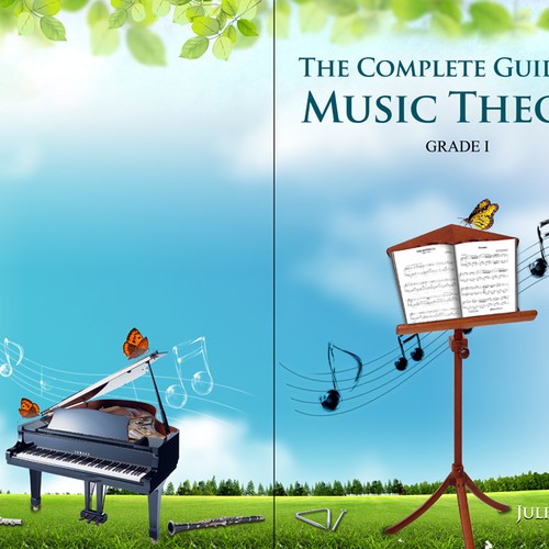 Music education book cover design デザイン by digitalmartin