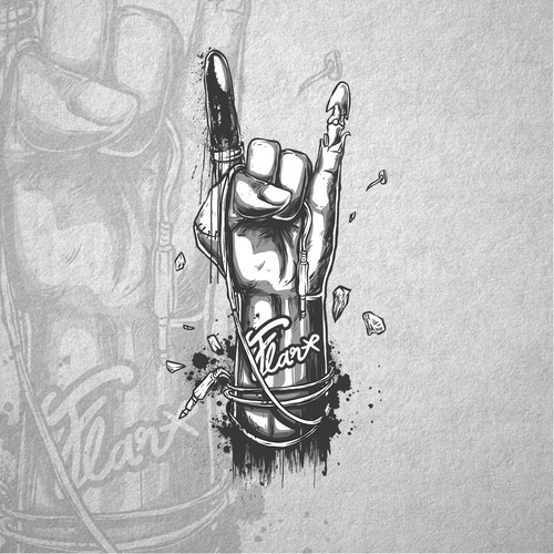 Rock band T-shirt design Design by Raidze