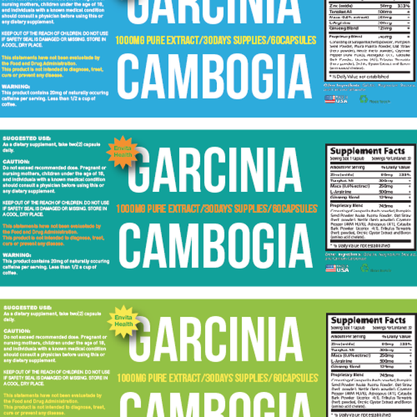 New product label wanted for Envita Health