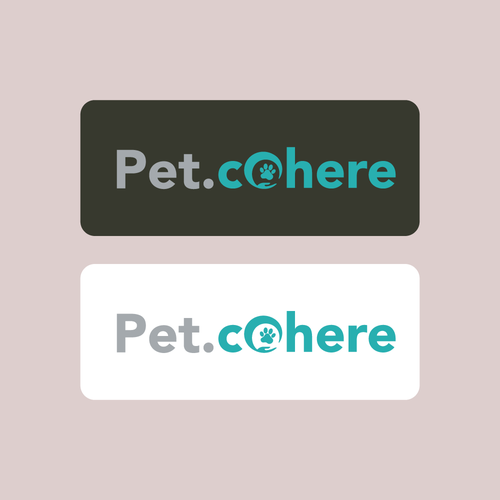 Create a Playful and Modern Logo for PET-COHERE, an E-Commerce Brand Focus on Pet Bonding. Design by Luel