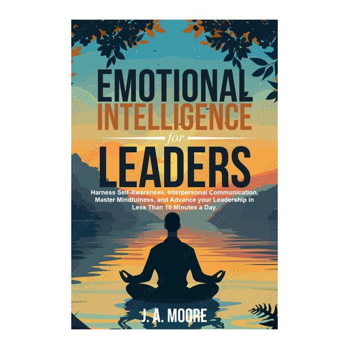 Need an Emotional Intelligence for leaders book cover. Design by anisha umělec