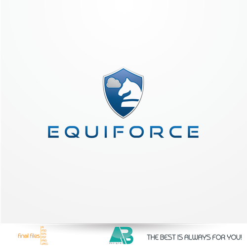 Create a fun - techy - horsey logo for our young startup Equiforce ...