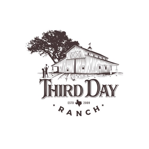 Capture essence of Texas ranch experience in new Third Day Ranch logo Design réalisé par haganhuga