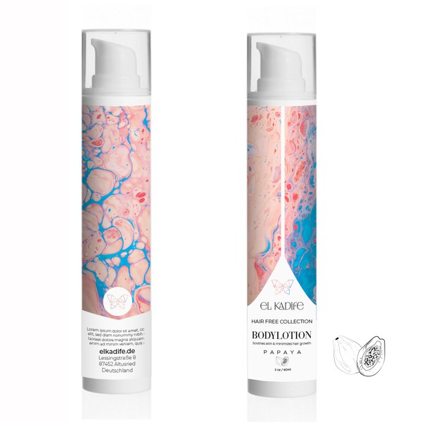 Body lotion, hair free collection