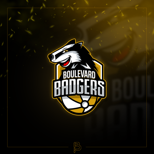 Boulevard Badgers Team Logo Design by Butryk