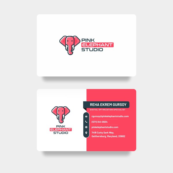Logo and Business card design for digital marketing agency.
