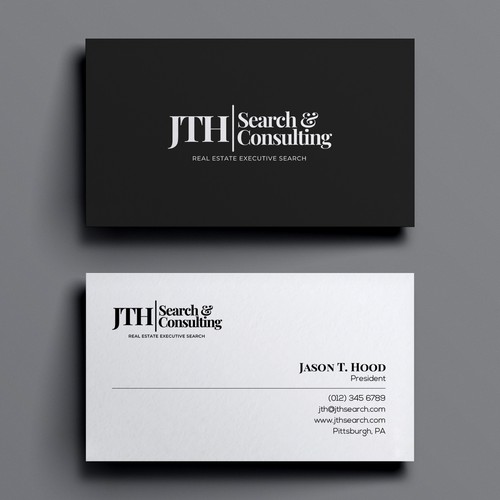 Business Card Design for Executive Search Firm Design by CilioLab✦