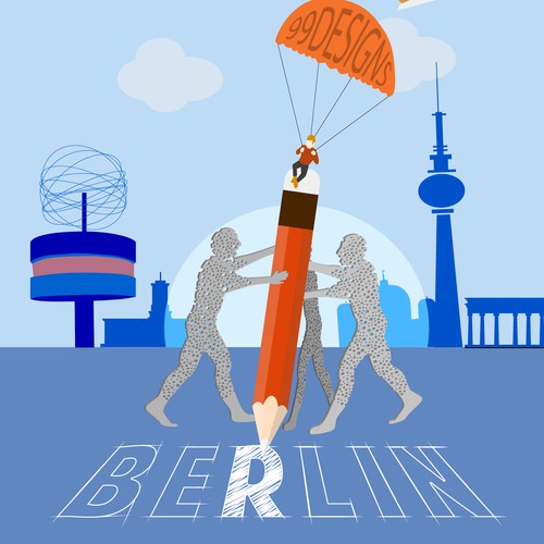 99designs Community Contest: Create a great poster for 99designs' new Berlin office (multiple winners) Design von corefreshing